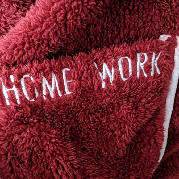 5/$45 Super Soft Cute Red Fluffy House Coat - Picture 2 of 7
